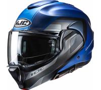 HJC F100 Reff Casco, blu/nero/argento, Taglia M (57/58)