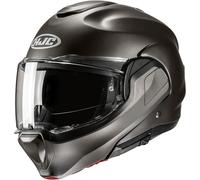 HJC, Casco Moto Modulare F100 UNI Semi Flat Titanium, XXL