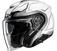 HJC F31 Bask Casco Jet, bianco/nero/grigio, Taglia M (57/58)