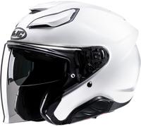 HJC F31 Solid Casco Jet, bianco, taglia S per maschi