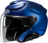 HJC F31 Solid Casco Jet, blu, taglia L per maschi