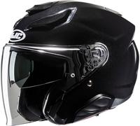 HJC F31 Solid Casco Jet, nero metallico, Taglia XS (54/55)