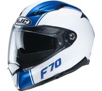 HJC F70 Mago Casco, bianco/blu, Taglia XS (53/54)