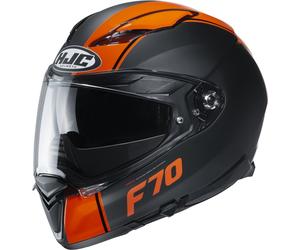 HJC F70 Mago Casco, nero-arancione, taglia XS per maschi