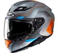 HJC F71 Arcan Casco, grigio-arancione, taglia 2XL per maschi