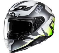 HJC F71 Bard Casco, bianco-argento, taglia S per maschi