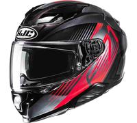 HJC Casco Integrale F71 CATOS MC1 Nero Rosso in Fibra Taglia M