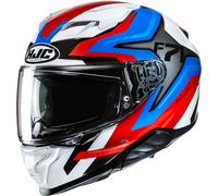 HJC F71 Fes Casco, bianco-rosso-blu, taglia S per maschi