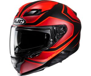 HJC F71 Idle Casco, nero-rosso, taglia XL per maschi