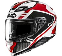 HJC F71 Tozz Casco, bianco/rosso/nero, Taglia S (55/56)