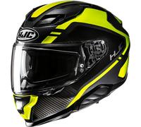 HJC F71 Tozz Casco, nero-verde-giallo, taglia M per maschi