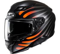 HJC F71 Zen Casco, nero/arancione/argento, Taglia S (55/56)
