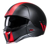 HJC i20 Batol Casco Jet, nero-rosso, taglia XS 54 55