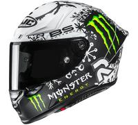 Casco integrale da moto HJC RPHA 1 V2 CARBON Snow Diablo MC10SF nero-bianco S
