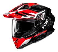 HJC RPHA 60 Dakar Casco da enduro, nero-bianco-rosso, taglia M per maschi