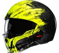 HJC i20 Furia Casco Jet, nero-giallo, taglia XL per maschi