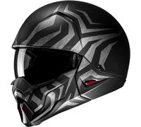 HJC i20 Thorn Casco Jet, nero-argento, taglia 2XL per maschi