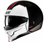 HJC i20 Vena Casco Jet, nero/bianco/rosso, Taglia S (55/56)