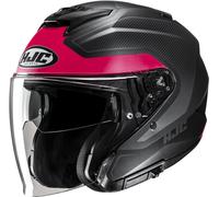 HJC i31 Tevis Casco Jet, nero/rosa, Taglia L (58/59)
