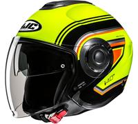 HJC i40N Linia Casco Jet, nero-rosso-giallo, taglia S per maschi