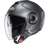 HJC i40N Solid Casco Jet, argento, taglia L per maschi