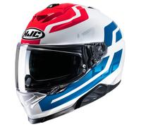 HJC i71 Enta Casco, bianco-rosso-blu, taglia S per maschi
