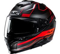 HJC i71 Iorix Casco, nero-rosso, taglia 2XL per maschi