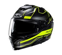 HJC I71 IORIX Nero Giallo Casco Integrale Con Visiera Sole Moto