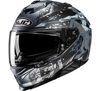 HJC i71 Taurus Casco, grigio/nero/blu, Taglia XXL (62/63)