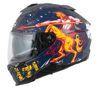 HJC i71 Taurus Casco, grigio-rosso-blu-giallo, taglia XL per maschi