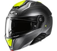 HJC i91 Arven Casco, nero-giallo, taglia M per maschi