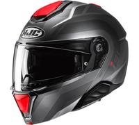 HJC i91 Arven Casco, nero/rosso, Taglia M (57/58)