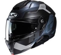 HJC i91 Carst Casco, nero-grigio-argento, taglia M per maschi