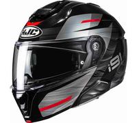 HJC i91 Dusk Casco, nero/grigio/rosso, Taglia XS (54/55)