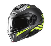 HJC i91 Tricus MC3HSF Casco Moto (Nero Opaco / Giallo Fluo) TG: XL (61)
