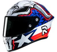HJC RPHA 1 Garrett Gerloff Replica Casco, bianco-rosso-blu, taglia L per maschi