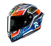 HJC RPHA 1 raccoglitore replica casco moto MC27SF blu arancione