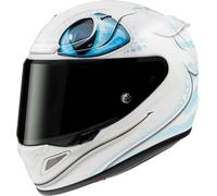 HJC RPHA 12 Universal Light Fury Casco, bianco-blu, taglia M per donne