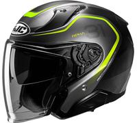 HJC Casco Jet RPHA 31 Kouv nero-grigio-giallo taglia S per maschi