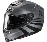 HJC Rpha 70 Stipe Casco Moto Sport Touring, Grigio/Nero, M, 57-58 cm