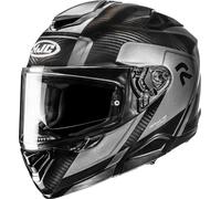 HJC RPHA 72 Carbon Fynex Casco, nero/argento, Taglia XS (54/55)