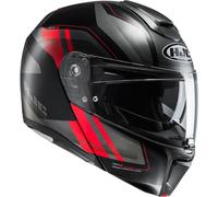 HJC RPHA 90 Tanisk casco, nero opaco/rosso, Taglia XXL (62/63)