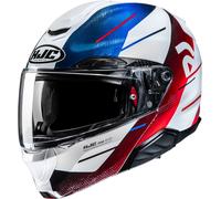HJC RPHA 91 Blat Casco, bianco-rosso-blu, taglia L per maschi