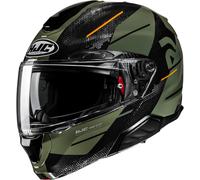 HJC RPHA 91 Blat Casco, nero-verde, taglia 2XL per maschi
