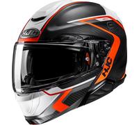 HJC RPHA 91 Carbon Lagos Casco, nero-arancione, taglia M per maschi