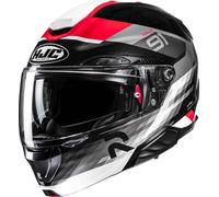 HJC RPHA 91 Madal Casco, nero/bianco/rosso, Taglia M (57/58)