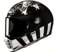 HJC V10 Crania Casco, nero-argento, taglia S per maschi