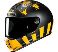 HJC V10 Crania Casco, nero-giallo, taglia M per maschi