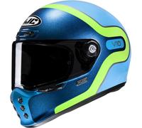HJC V10 Grape Casco, blu/verde, Taglia M (57/58)