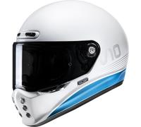 HJC V10 Tami Casco, bianco-blu, taglia L per maschi